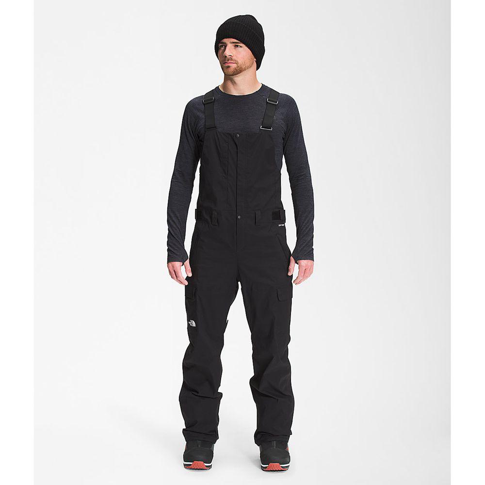 The North Face Freedom Bib Ανδρικα Παντελόνι Σκι - Μαυρα (AQFD53980)